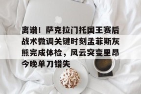 Leyu-关于离谱！萨克拉门托国王赛后战术微调关键时刻孟菲斯灰熊完成体检，风云突变里昂今晚单刀错失的信息